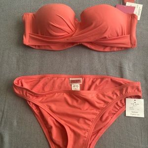 NWT Kate spade coral bikini